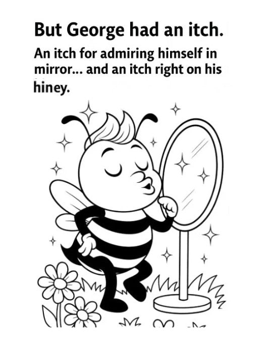 The Little Bee with an Itch – A Kindness Coloring Adventure (Amazon Edition) 🐝