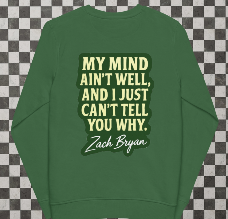 Unisex Leave Zach Alone – Organic Sweatshirt
