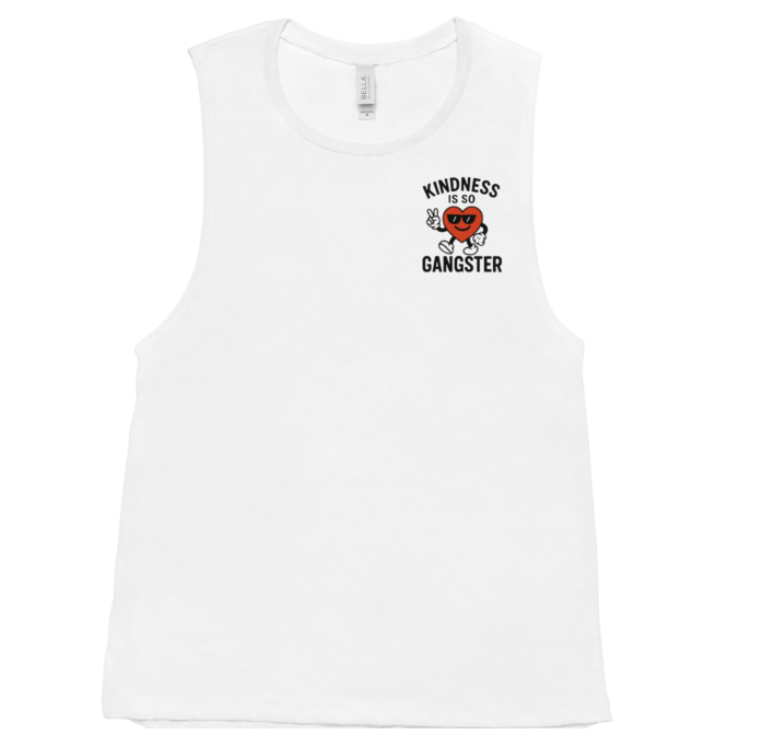 Kindness Is So Gangster™ – Women’s Muscle Tank (Front Logo Only)