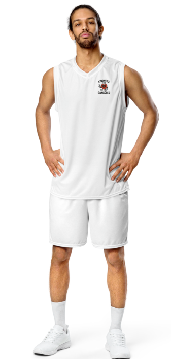 Kindness Is So Gangster™ – Recycled Unisex Basketball Jersey