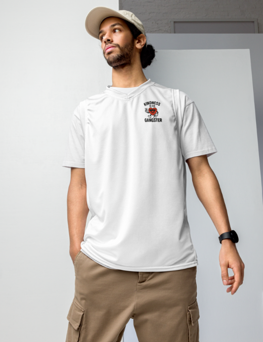 Kindness Is So Gangster™ – Recycled Unisex Basketball Jersey