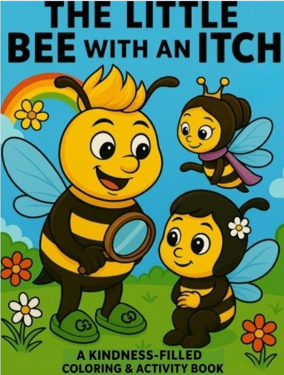 The Little Bee with an Itch – A Kindness Coloring Adventure (Amazon Edition) 🐝
