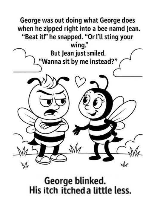 The Little Bee with an Itch – A Kindness Coloring Adventure (Amazon Edition) 🐝