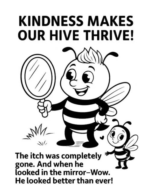 The Little Bee with an Itch – A Kindness Coloring Adventure (Amazon Edition) 🐝