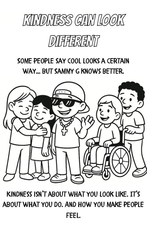 Sammy G -Kindness is so Gangster Coloring and Activity Book ✌️