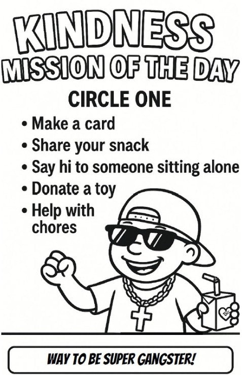 Sammy G -Kindness is so Gangster Coloring and Activity Book ✌️