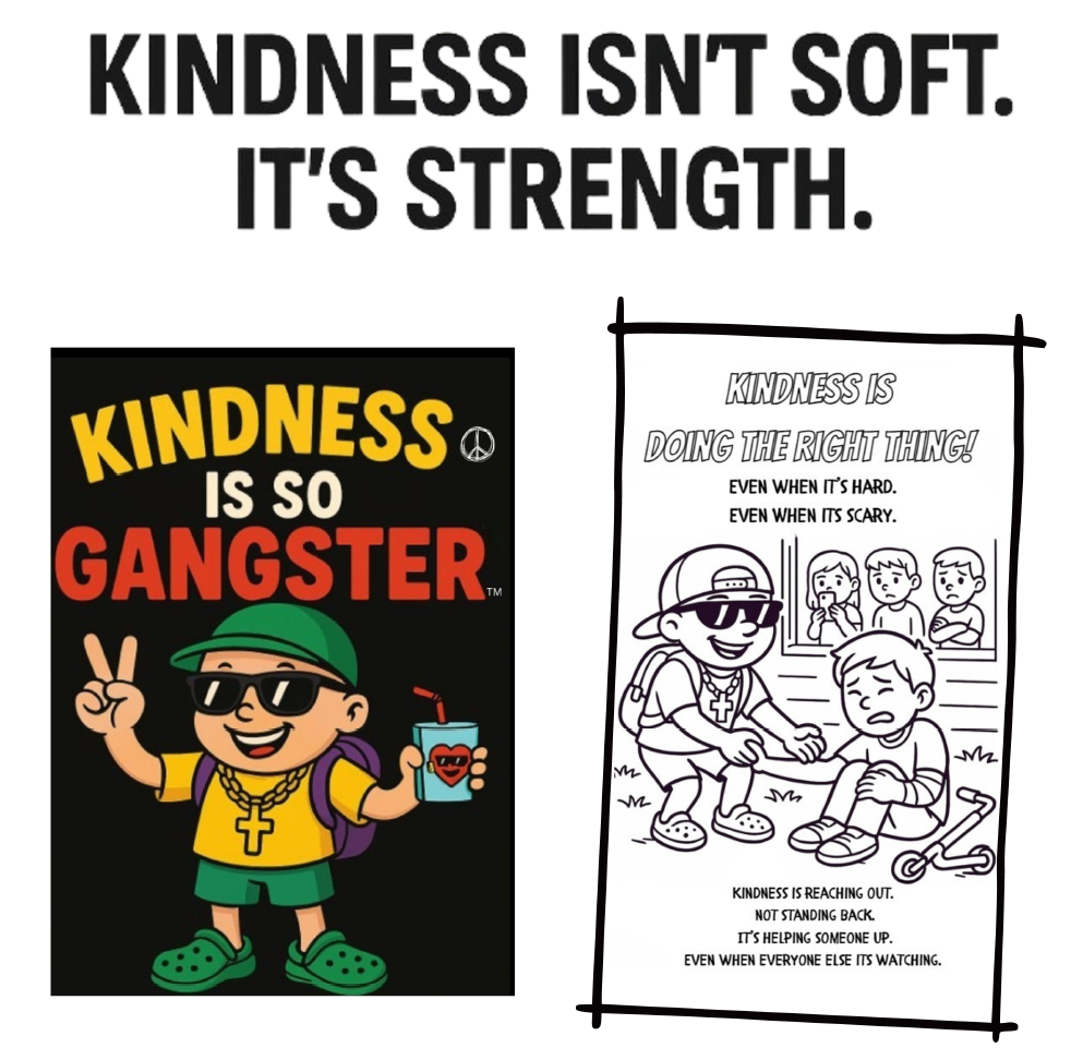 Sammy G -Kindness is so Gangster Coloring and Activity Book ✌️